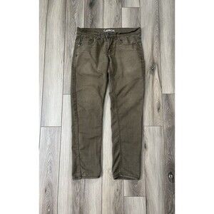 Carbon Brown Stretch Jeans Mens Sz 30” x 30” Straight Leg Cotton Blend